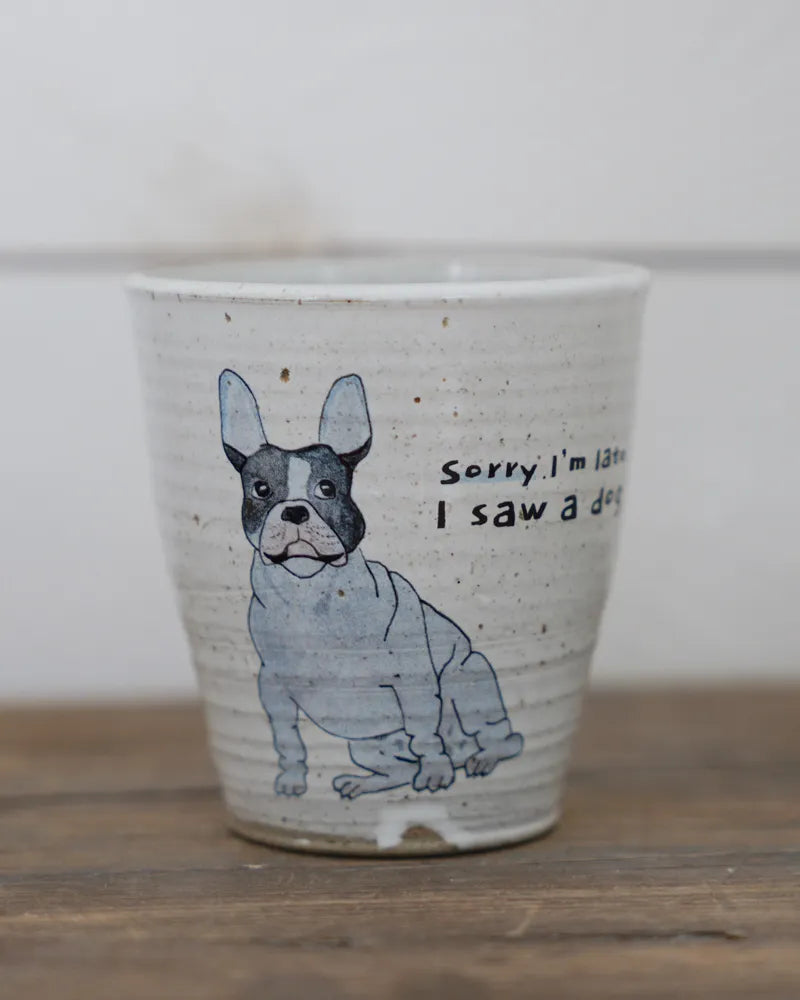 Sorry I’m late – French bulldog