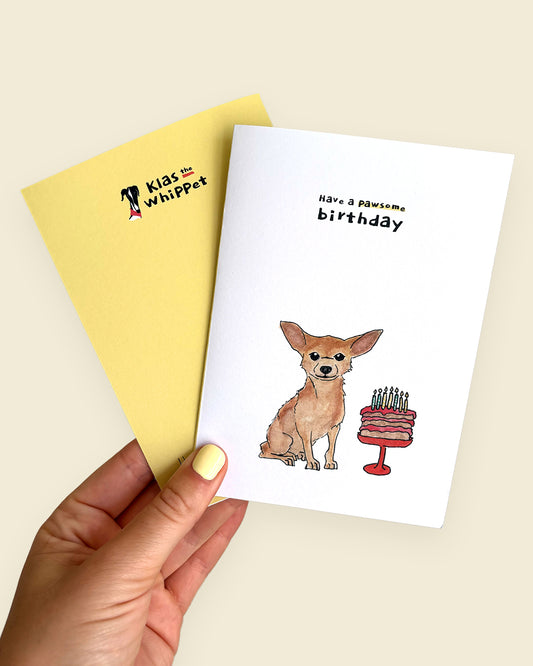 Have a pawsome birthday - Chihuahua