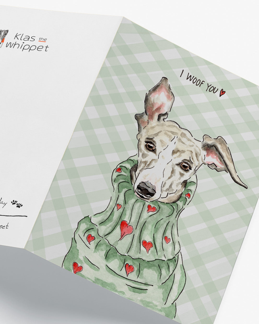 I woof you (valentines day 2026) - Whippet