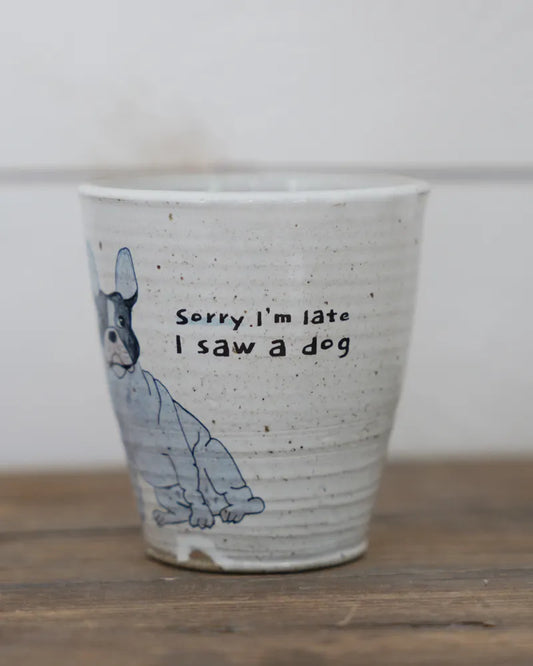 Sorry I’m late – French bulldog