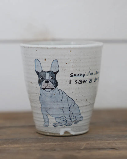 Sorry I’m late – French bulldog
