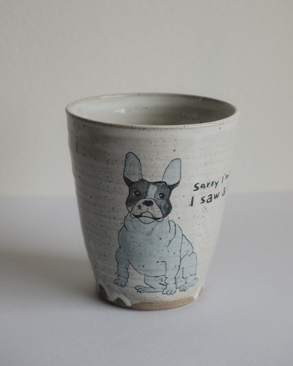 Sorry I’m late – French bulldog