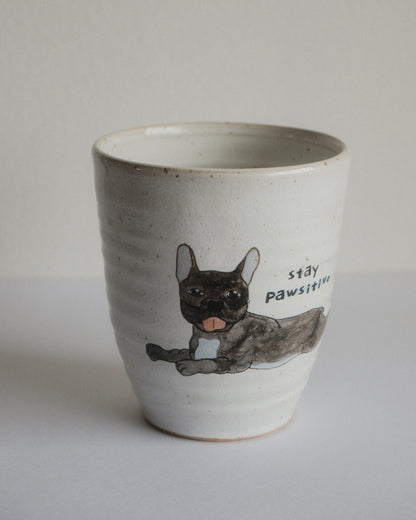 Stay pawsitive – French bulldog