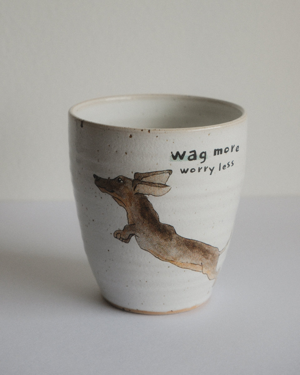 Wag more worry less – Dachshund