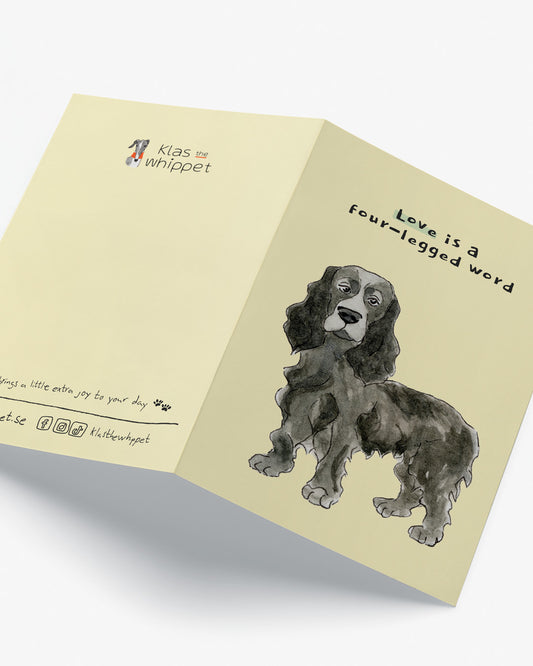 Love is a four-legged word - Cocker Spaniel