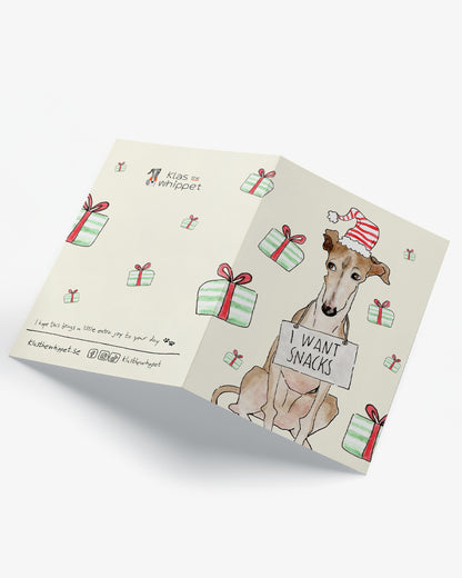 I want snacks - Whippet (X-mas edition)