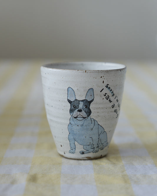 Sorry I’m late – French bulldog