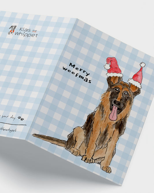 Merry woofmas - German Shepherd