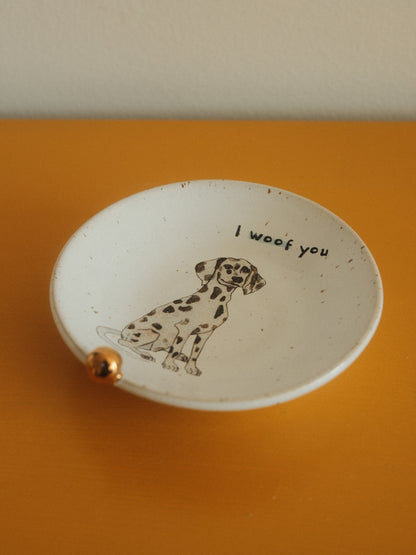 I woof you – Dalmatian – Trinket plate